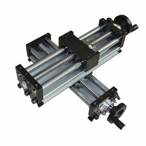 Linear Stage Actuator 100-1000mm Manual Sliding Table Ballscrew Linear Guides Cross Slide Table SFU1605 Travel Length