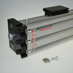 Linear Stage Actuator 100-1000mm Manual Sliding Table Ballscrew Linear Guides Cross Slide Table SFU1605 Travel Length