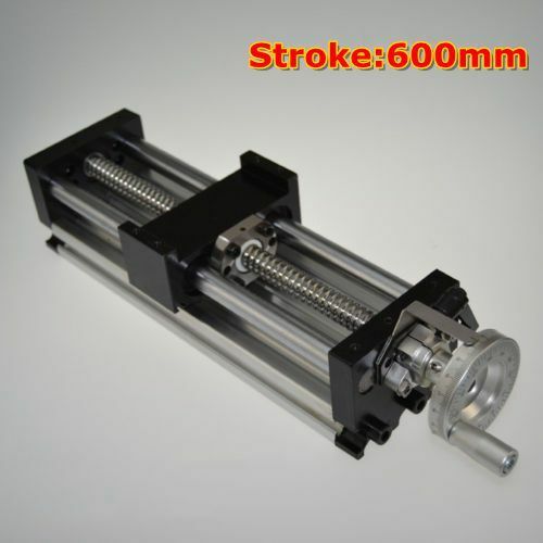 Linear Stage Actuator 100-1000mm Manual Sliding Table Ballscrew Linear Guides Cross Slide Table SFU1605 Travel Length