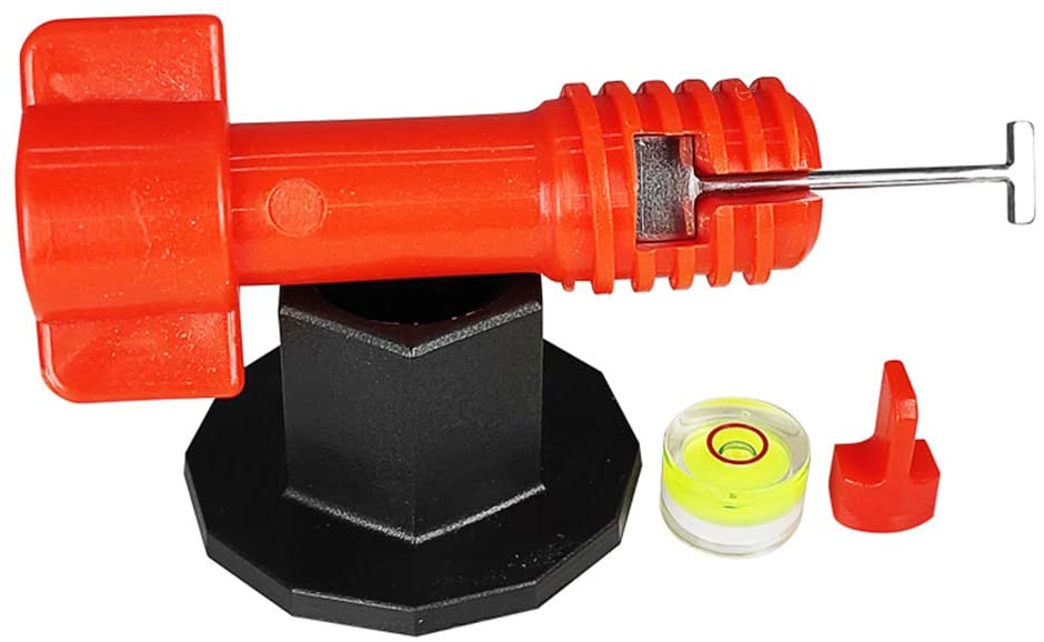 Tile Leveling System Kit Tile Leveler Spacers with Replaceable Steel Needle and Flat Ceramic Tile Adjusters  for Building Walls & Floors
