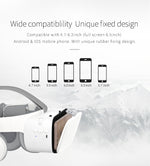 VR Headset Bluetooth 3D VR Glasses VR 3D Box for Any Phone (iPhone 6/7/8/Plus/X & S6/S7/S8/S9/Plus/Note and All Android Smartphone) with 4.7-6.3" Screen