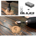 23pcs Woodworking Chamfer Drilling Tool, 8pcs Wood Plug Cutter Drill, 7pcs Three Pointed Countersink Drill Bit with L-Wrench, 6pcs 1/4" Hex 5 Flute 90 Degree Countersink Drill Bits