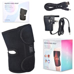 Heated Knee Brace Wrap Knee Heating Pad with 3 Heat Adjustable USB Cable for Knee Injury, Muscles Pain Relief
