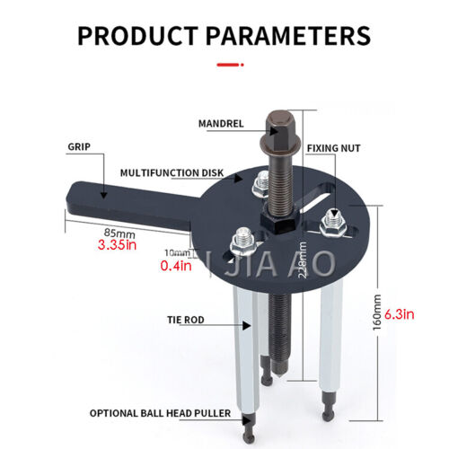 Bearing Disassembly Puller Inner Hole Puller Removal Tool Three-jaw Puller Set