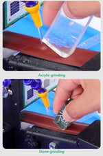 Abrasive Belt Polisher Machine Sander Polishing Electric Dry Wet Grinding Sharpener Diy polisher