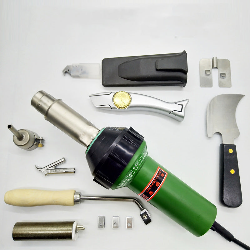 16000W Professional Hot Air Welding Kit PVC Plastic Vinyl Floor Heat Gun with Accessories