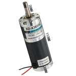 High Torque DC Gear Motor 12/24W Permanent Magnet Gear Motor CW/CCW Low Speed Motor 10-600rpm