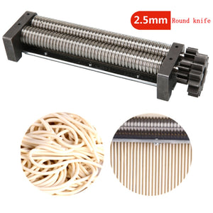 550W 110V 2/6mm Stainless Steel Commercial Automatic Electric Noodle Making Pasta Maker Dough Roller Noodle Cutting Machine