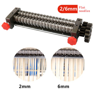 550W 110V 2/6mm Stainless Steel Commercial Automatic Electric Noodle Making Pasta Maker Dough Roller Noodle Cutting Machine