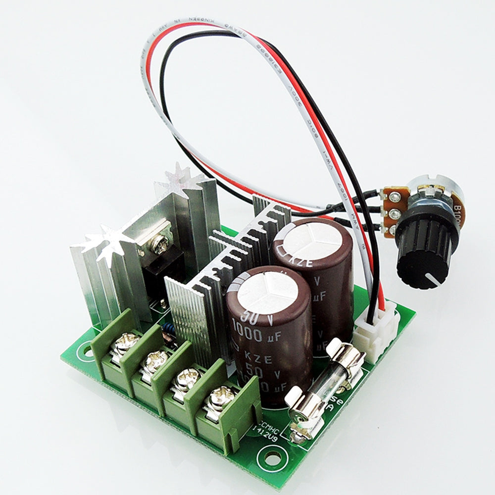 2 PACK 12V-40V 10A DC Motor Speed Controller PWM Variable Speed Regulator Governor Switch