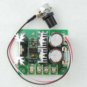 2 PACK 12V-40V 10A DC Motor Speed Controller PWM Variable Speed Regulator Governor Switch