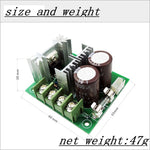 2 PACK 12V-40V 10A DC Motor Speed Controller PWM Variable Speed Regulator Governor Switch
