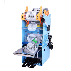 Cup Sealing Machine Commercial Bubble Tea Cup Sealing Machine With Control Panel 270W Electric Cup Sealer Machine For Sealing 9.5cm PP PE PC Cups 300-500 Cups/h