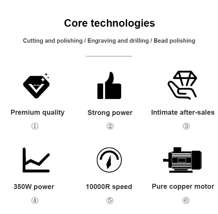Gem Jewelry Polishing Grinding Machine Mini Table Saw Polisher Bench Buffer Machine, DIY Lathe Machine 0-10000r/min with Flexible Shaft for Home Woodworking Carving Hobbies