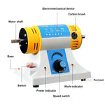 Gem Jewelry Polishing Grinding Machine Mini Table Saw Polisher Bench Buffer Machine, DIY Lathe Machine 0-10000r/min with Flexible Shaft for Home Woodworking Carving Hobbies