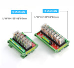 2/4/8 Channel DC 12V/24V Relay Module Input Single-Chip PLC Signal Isolation Amplifier Board