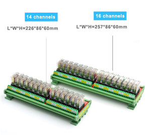 2/4/8 Channel DC 12V/24V Relay Module Input Single-Chip PLC Signal Isolation Amplifier Board