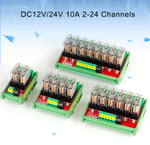 2/4/8 Channel DC 12V/24V Relay Module Input Single-Chip PLC Signal Isolation Amplifier Board
