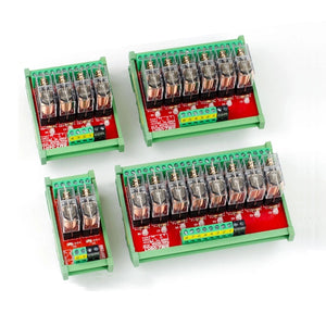 2/4/8 Channel DC 12V/24V Relay Module Input Single-Chip PLC Signal Isolation Amplifier Board