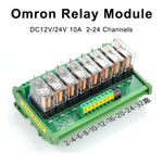 2/4/8 Channel DC 12V/24V Relay Module Input Single-Chip PLC Signal Isolation Amplifier Board