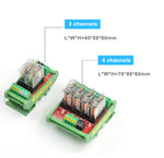 2/4/8 Channel DC 12V/24V Relay Module Input Single-Chip PLC Signal Isolation Amplifier Board