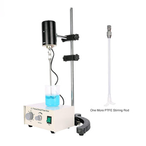 100W Electric Overhead Stirrer Digital Auto Stirrer with Time Setting & Speed Height Adjusting for Home Lab Homebrew Kitchen