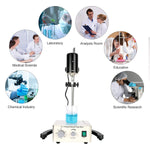100W Electric Overhead Stirrer Digital Auto Stirrer with Time Setting & Speed Height Adjusting for Home Lab Homebrew Kitchen