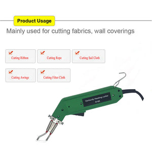 100W Electric Hot Knife Foam Cutter Fabric Rope Cutter with Blades Accessories
