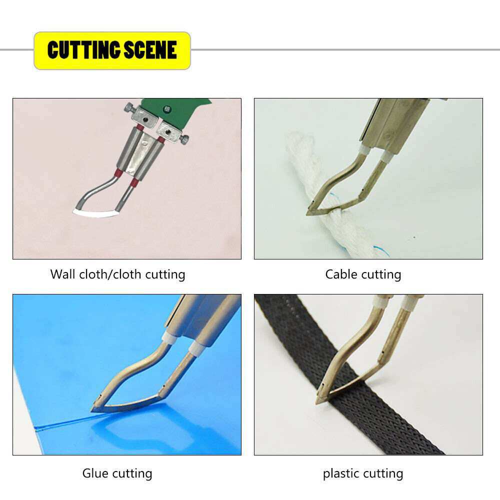 100W Electric Hot Knife Foam Cutter Fabric Rope Cutter with Blades Accessories