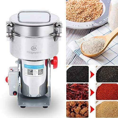 4000W Grain Grinder Spice Pill Crusher Stainless Steel with High Efficiency Overload Protection for Grains Nut Medicinal Materials Spice