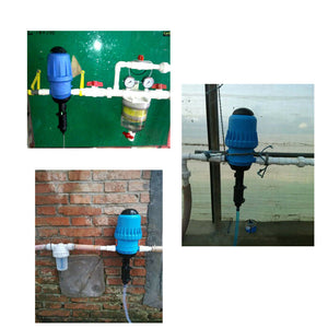 0.2%-2%/0.4%~4% Adjustable Fertilizer Injector Water Powered Chemical Liquid Doses Dispenser Drip Irrigation Injector Dosing Pump