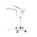 2 In 1 Facial Steamer with 5 Magnifying Glass Nano Ionic Ozone Steaming face Instrument Water Replenishment Equipment