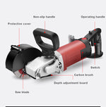 5800W Wall Line Cutter Grooving Cutting Machine Adjustable Water and Electricity Installation Tool Dust Reduction