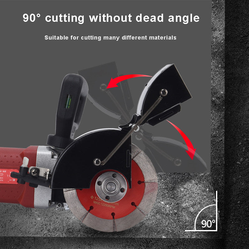 5800W Wall Line Cutter Grooving Cutting Machine Adjustable Water and Electricity Installation Tool Dust Reduction