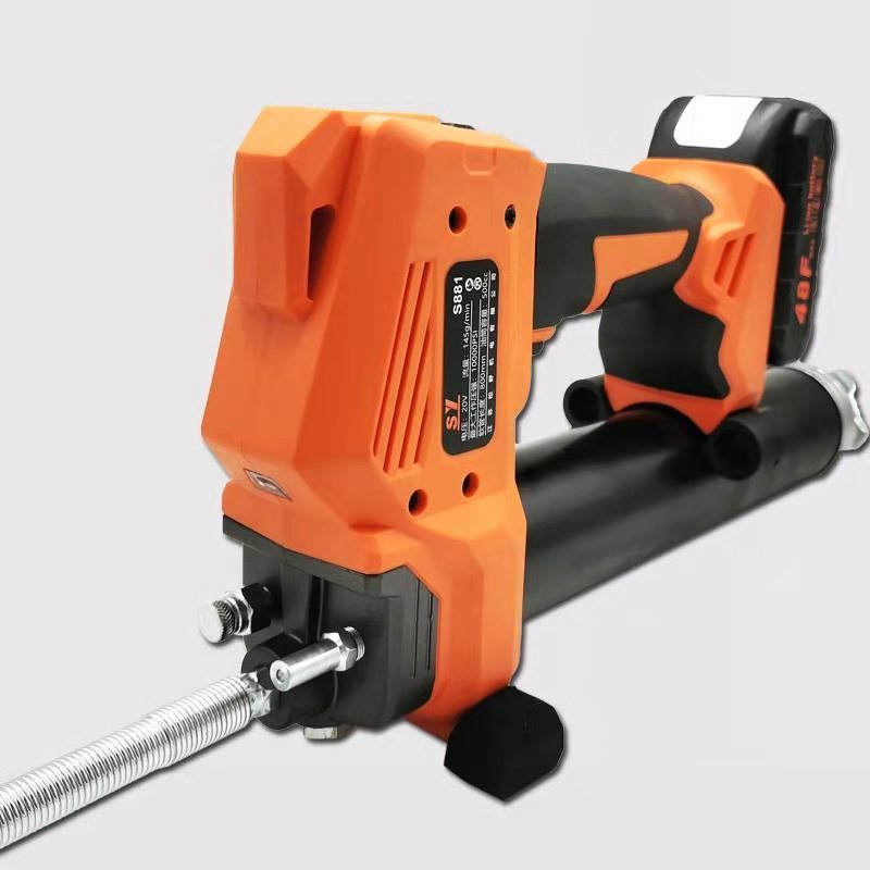 Lithium-Ion Grease Gun Strong Power 10000PSI Portable Electric Cordless Inflator with Two-Speed Speed Adjustment