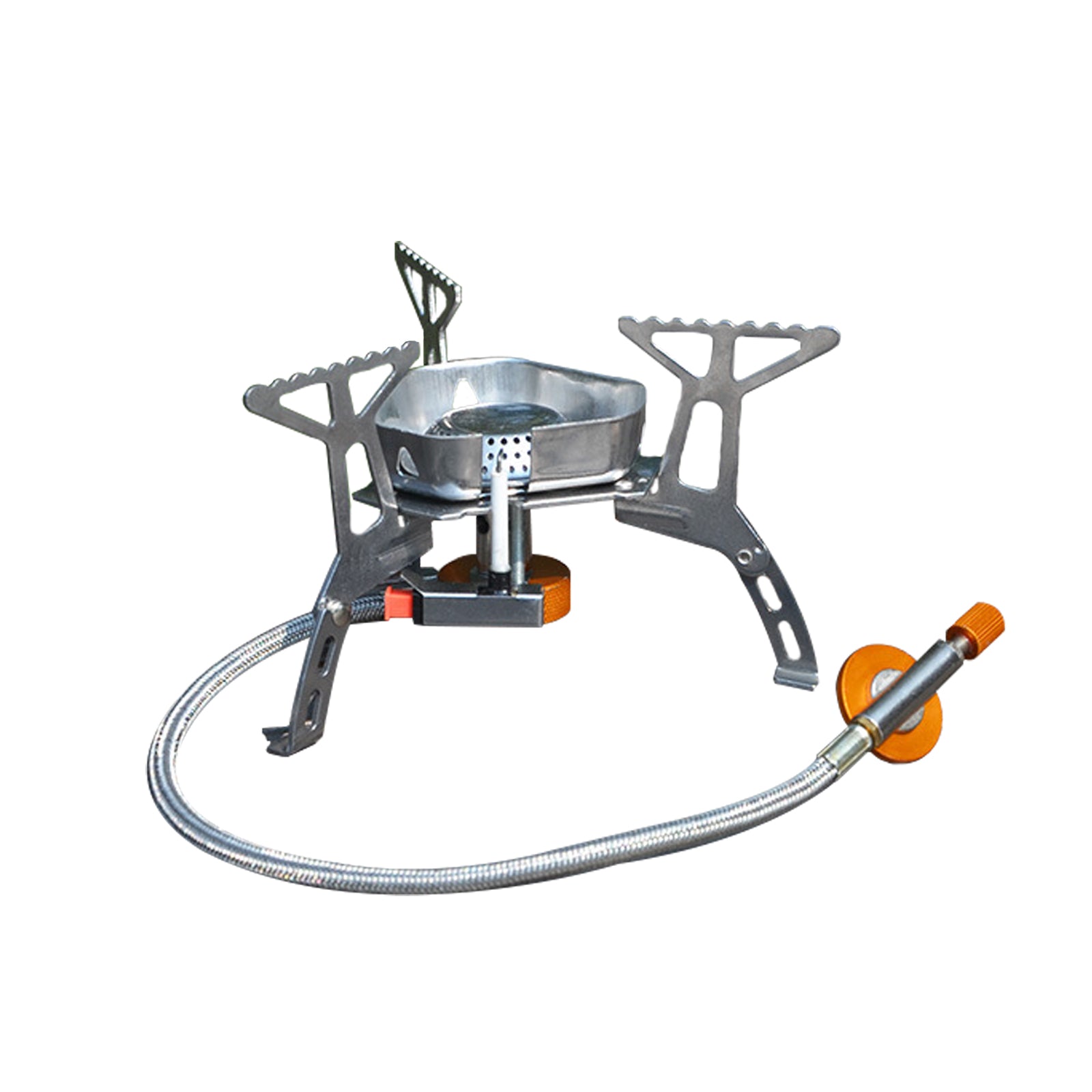 3500W Camping Gas Stove Backpack with Durable Portable  Piezo Ignition Burner with Carrying Case,Square/ Triangle