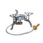 3500W Camping Gas Stove Backpack with Durable Portable  Piezo Ignition Burner with Carrying Case,Square/ Triangle