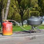 3500W Camping Gas Stove Backpack with Durable Portable  Piezo Ignition Burner with Carrying Case,Square/ Triangle