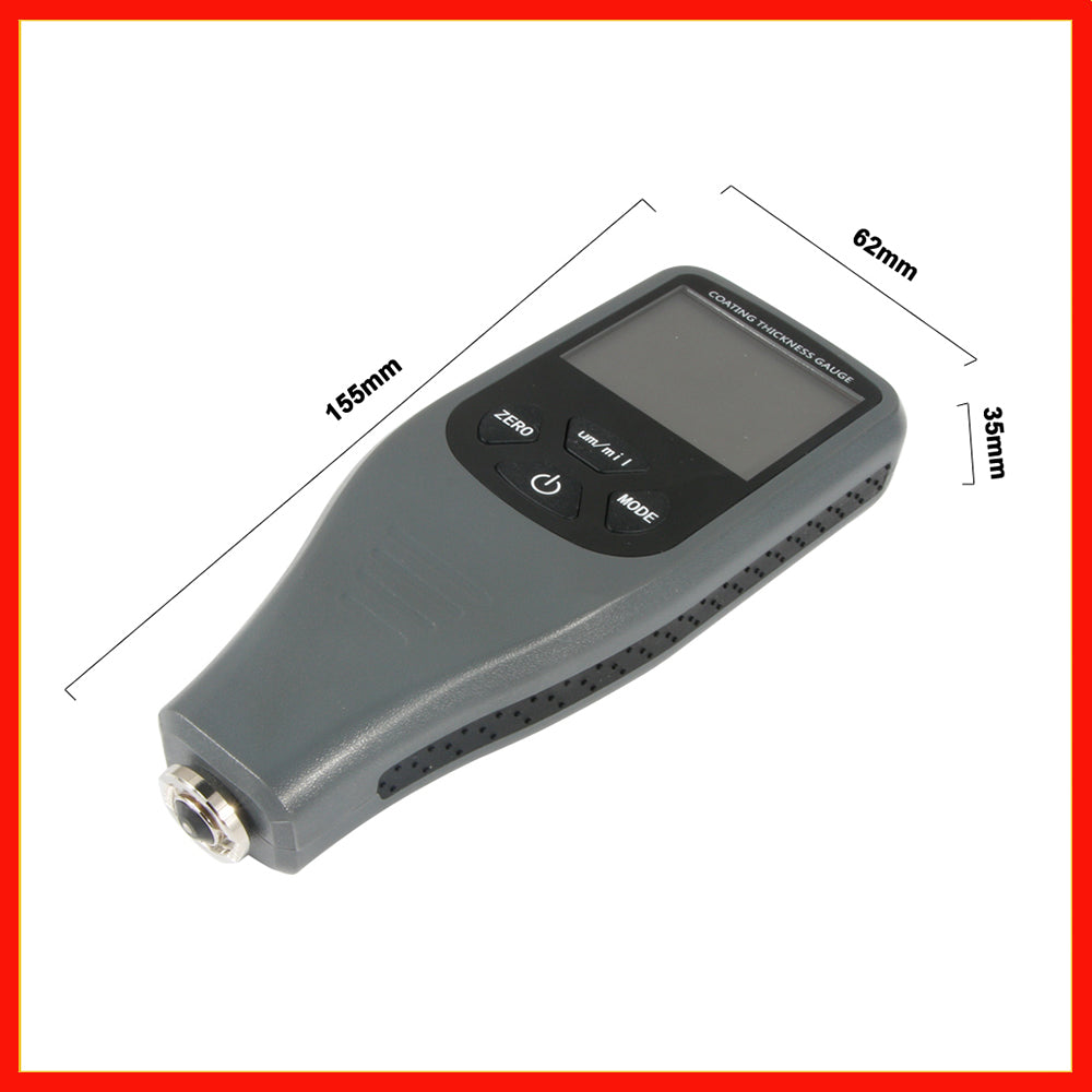 Coating Thickness Gauge Digital Paint Thickness Gauge Meter Tools Ferrous and Non-Ferrous 2 in 1 RZ240