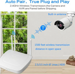 Wireless Security Camera System Kit 