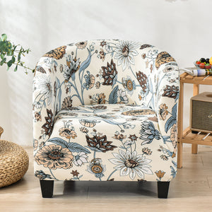 Club Chair Slipcover Barrel Chair Cover Printed Tub Chair Slipcover Armchair Covers Sofa Couch Covers for Living Room