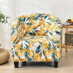 Club Chair Slipcover Barrel Chair Cover Printed Tub Chair Slipcover Armchair Covers Sofa Couch Covers for Living Room