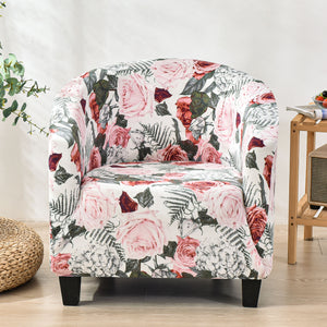 Club Chair Slipcover Barrel Chair Cover Printed Tub Chair Slipcover Armchair Covers Sofa Couch Covers for Living Room