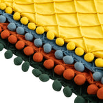 2 PCS Throw Pillow Covers with Pom-poms Soft Plush Velvet Decorative Luxury Style Cushion Case Pillow Shell for Sofa Bedroom, 12 Colors