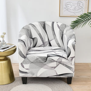 Club Chair Slipcover Barrel Chair Cover Printed Tub Chair Slipcover Armchair Covers Sofa Couch Covers for Living Room