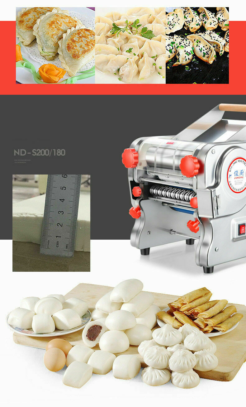 Electric Pasta Machine Noodles Press Machine Noodles Cutter with Clamp for Commercial Home Use  25cm