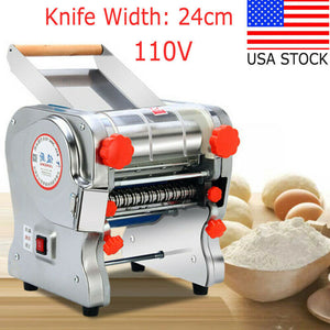 Electric Pasta Machine Noodles Press Machine Noodles Cutter with Clamp for Commercial Home Use  25cm