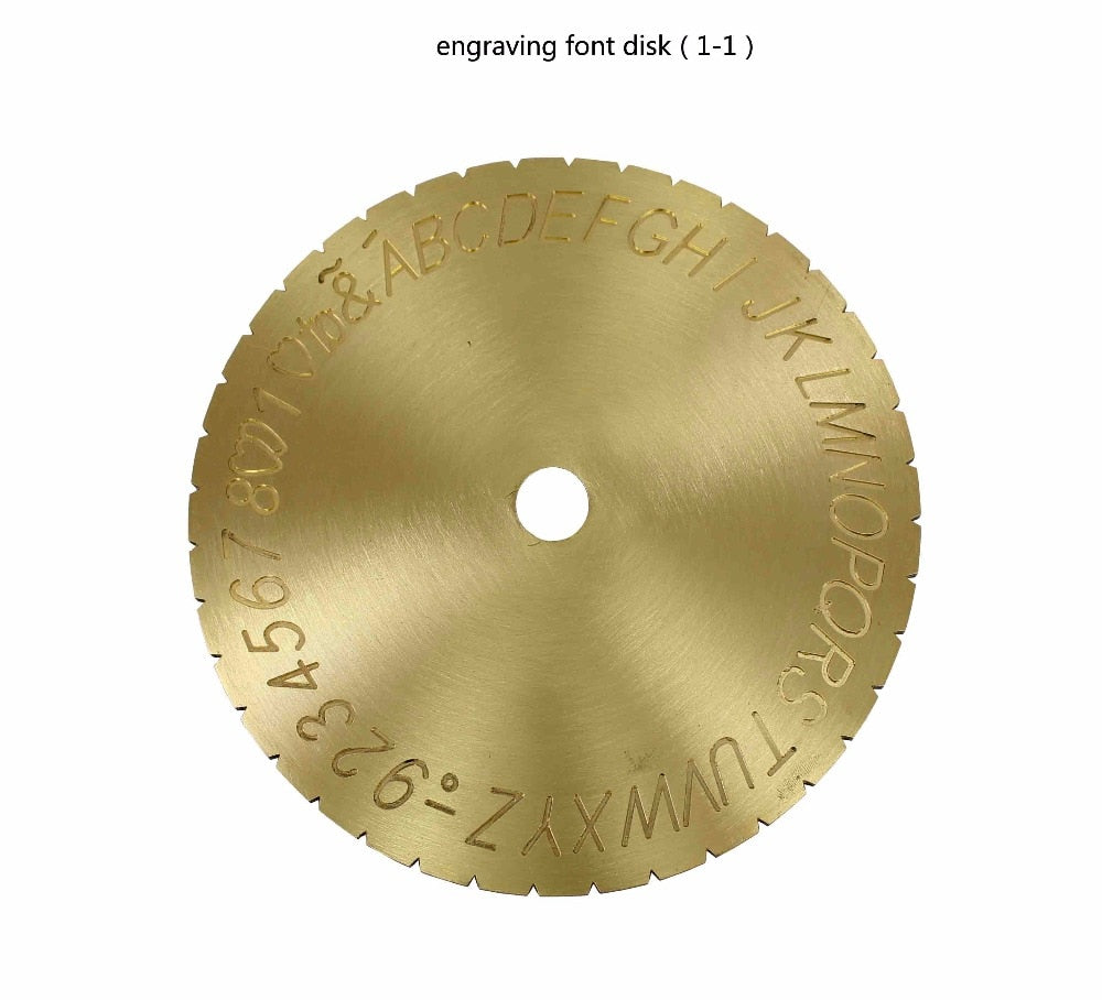 Inside Ring Engraver Stamper with Two Faces Standard Letter Block Dial Jewelry Making Engraving Machine