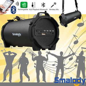 Bittychoice Portable Bluetooth Speakers 8W HD Loud Outdoor Speakers with Subwoofer Stereo Sound 10H Playtime Boombox Wireless Speaker for Home Party Camping Travel