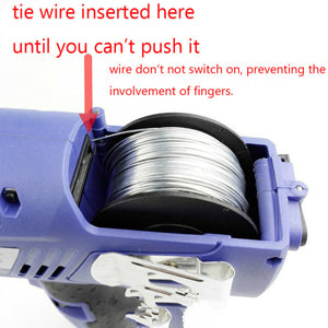 Handheld Automatic Rebar Tier Tying Machine Reinforcing Steel Strapping Machine Tool Kit  with 2 Stell Wire 8-34mm